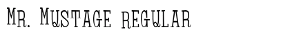Mr. Mustage Regular preview