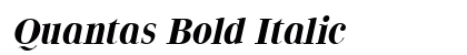 Quantas Bold Italic Preview