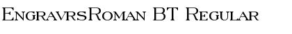 EngravrsRoman BT Regular Font