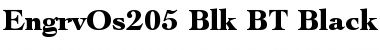 EngrvOs205 Blk BT Black Font