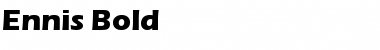 Ennis Bold Font Ennis Bold Font