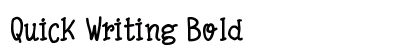 Quick Writing Bold preview