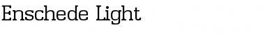 Enschede-Light Font
