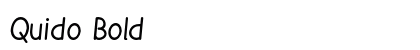 Quido Bold preview