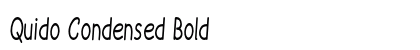 Quido Condensed Bold Preview