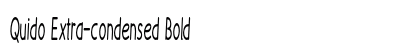 Quido Extra-condensed Bold Preview