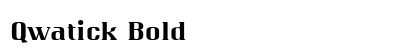 Qwatick Bold preview