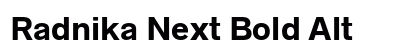 Radnika Next Bold Alt Preview