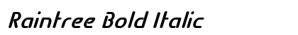 Raintree Bold Italic Preview