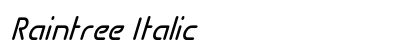 Raintree Italic Preview