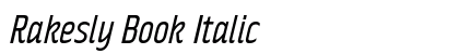 Rakesly Book Italic preview