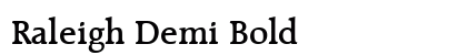Raleigh Demi Bold Preview