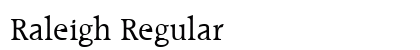 Raleigh Regular Preview