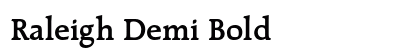 Raleigh Demi Bold Preview