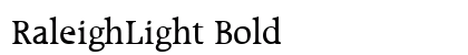 RaleighLight Bold preview
