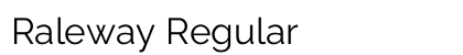 Raleway Regular Preview