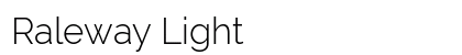 Raleway Light Preview