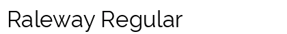 Raleway Regular Preview