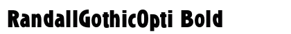 RandallGothicOpti Bold preview