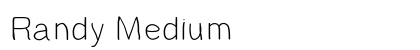 Randy Medium preview