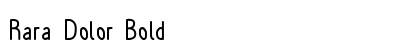 Rara Dolor Bold preview