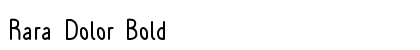 Rara Dolor Bold preview