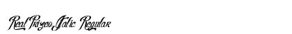 RealPrizesItalic Regular preview
