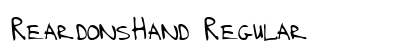 ReardonsHand Regular preview