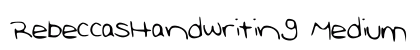 RebeccasHandwriting Medium preview