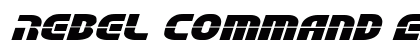 Rebel Command Extra-exp Italic Extra-expanded Italic preview