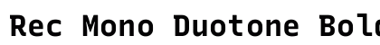 Rec Mono Duotone Bold preview