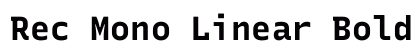 Rec Mono Linear Bold preview
