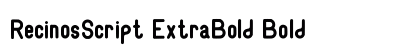 RecinosScript ExtraBold Bold preview