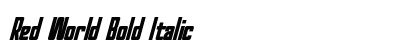 Red World Bold Italic Preview