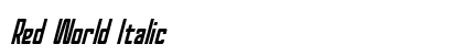 Red World Italic Preview