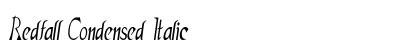 Redfall Condensed Italic Preview