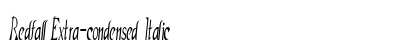 Redfall Extra-condensed Italic Preview