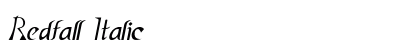 Redfall Italic Preview