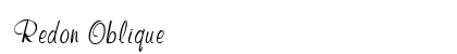 Redon Oblique preview