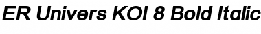 ER Univers KOI-8 Bold Italic Font
