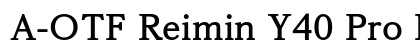A-OTF Reimin Y40 Pro B Preview
