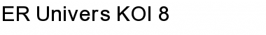 Download ER Univers KOI-8 Font