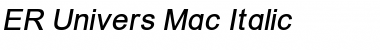 Download ER Univers Mac Font