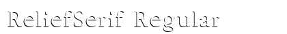 ReliefSerif Regular preview