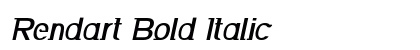 Rendart Bold Italic Preview