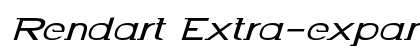 Rendart Extra-expanded Italic preview