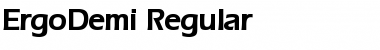 ErgoDemi Font