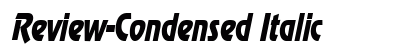 Review-Condensed Italic preview