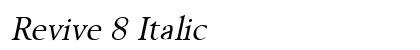 Revive 8 Italic preview