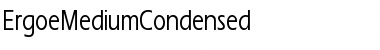 ErgoeMediumCondensed Font